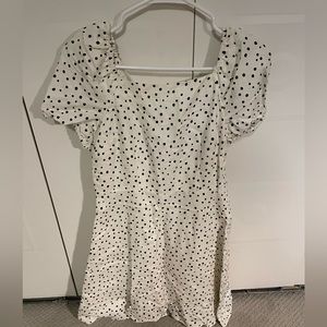 Cute white polka dot dress
